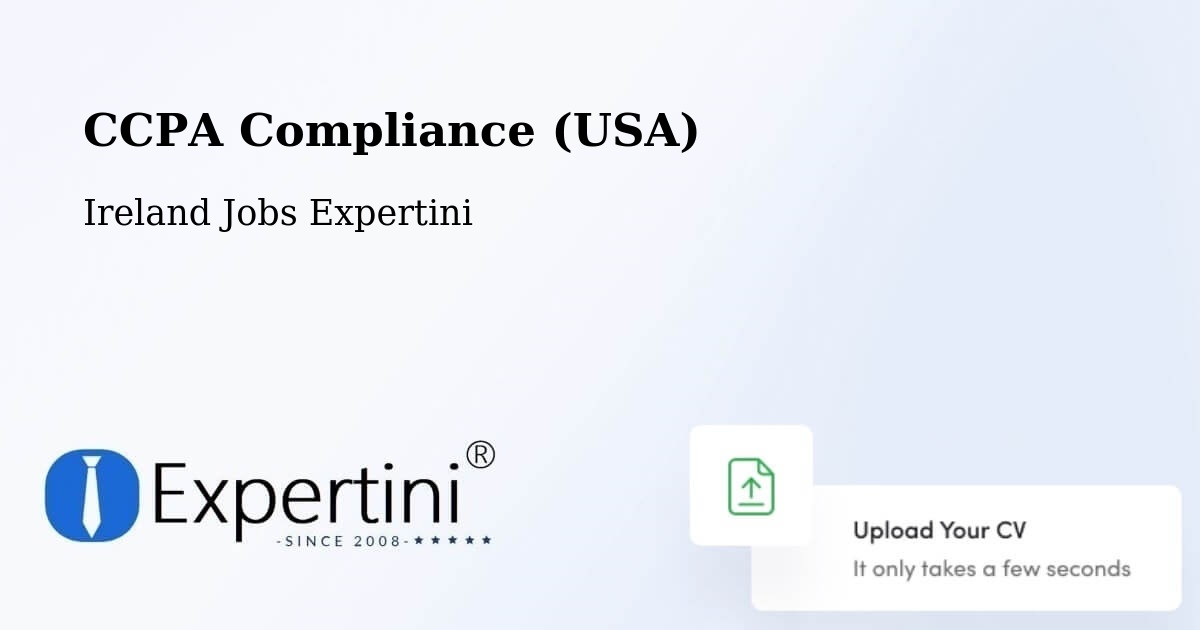 CCPA Privacy Rights & Compliance Notice – Athy - Ireland Jobs Expertini